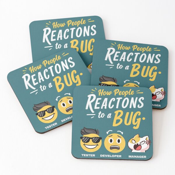 Item preview, Bug Reactions: Tester, Developer, Manager designed and sold by CodeCrush.