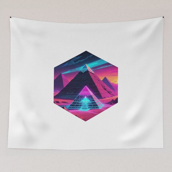 Item preview, Vaporwave Pyramid with Lasers designed and sold by AbsoluteA.