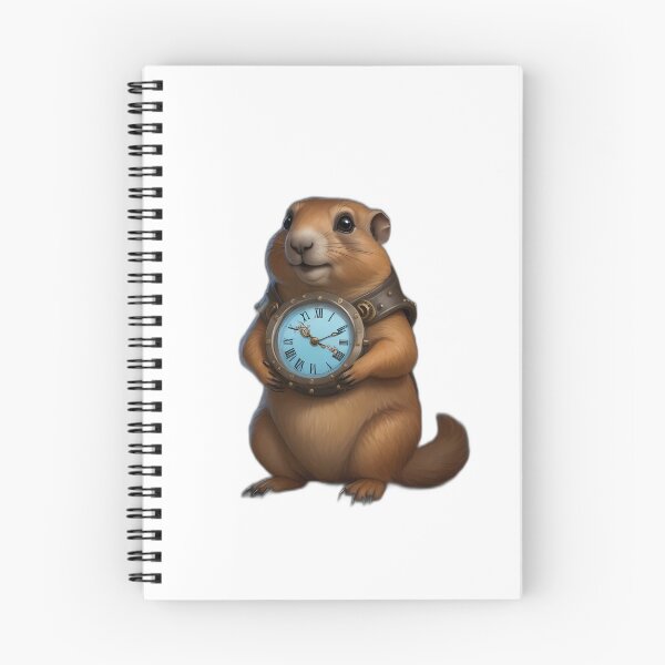 Item preview, Steampunk Groundhog Cartoon Character Transparent Background designed and sold by Lisa Pearlman.