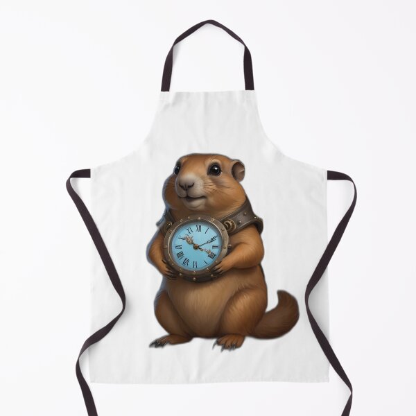 Item preview, Steampunk Groundhog Cartoon Character Transparent Background  designed and sold by Lisa Pearlman.