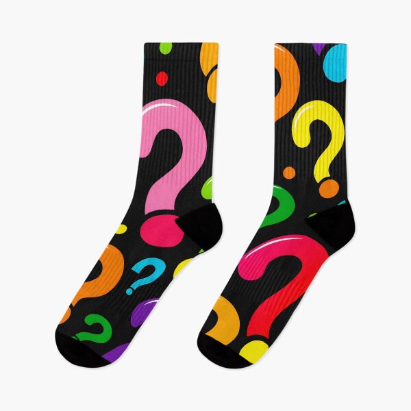 Item preview, PATTERN 013-  BIG COLORED QUESTION MARKS  - Gift items and personal use / Question Marks, Dots,  Purple, Orange, Turquoise, Red, Pink, Green,  Art designed and sold by LumDesignArt.