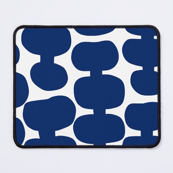 Item preview, Iconic Mid Century Modern Pattern in White and Royal Blue designed and sold by Deutschic.