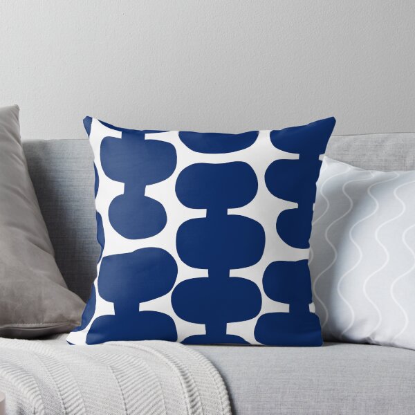 Item preview, Iconic Mid Century Modern Pattern in White and Royal Blue designed and sold by Deutschic.