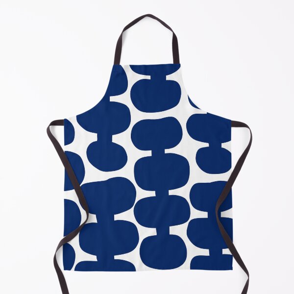 Item preview, Iconic Mid Century Modern Pattern in White and Royal Blue designed and sold by Deutschic.