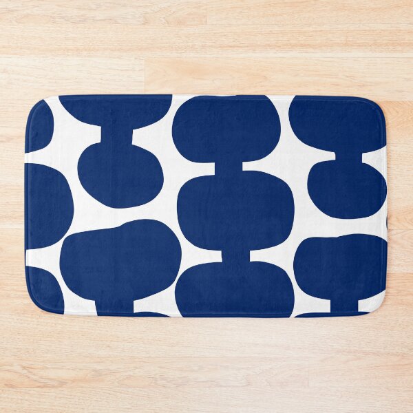 Item preview, Iconic Mid Century Modern Pattern in White and Royal Blue designed and sold by Deutschic.