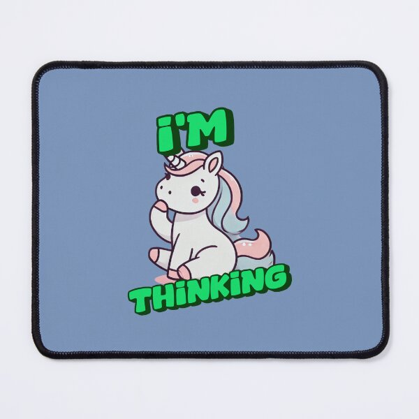 Item preview, I'm Thinking - Abby Incredible art for the unicorn lover in your life, great gift for daughters, girlfriends, wives and more designed and sold by 3DAF.
