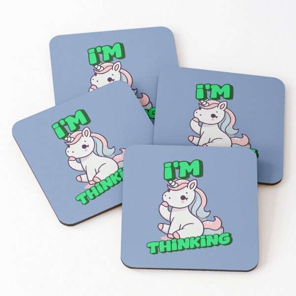 Item preview, I'm Thinking - Abby Incredible art for the unicorn lover in your life, great gift for daughters, girlfriends, wives and more designed and sold by 3DAF.