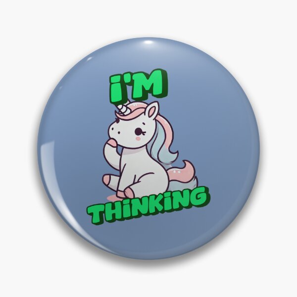 Item preview, I'm Thinking - Abby Incredible art for the unicorn lover in your life, great gift for daughters, girlfriends, wives and more designed and sold by 3DAF.