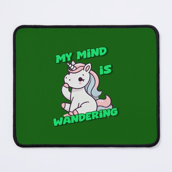 Item preview, My Mind is Wandering - Abby Incredible art for the unicorn lover in your life, great gift for daughters, girlfriends, wives and more designed and sold by 3DAF.