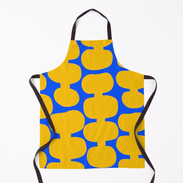 Artikelvorschau, Ikonisches Mid Century Modern Muster in Blau und Gelb entworfen und verkauft von Deutschic.