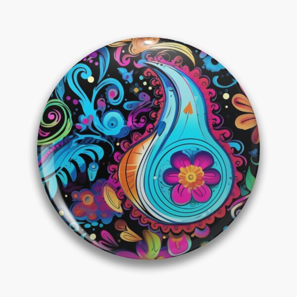 Artikelvorschau, Neon-Paisley entworfen und verkauft von Ellimade.