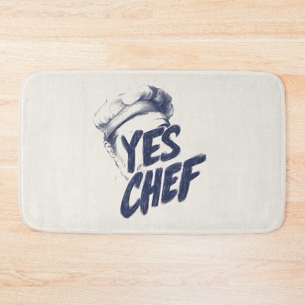 Item preview, “Yes Chef” Bold Sketch Art designed and sold by Retro Travel Design.