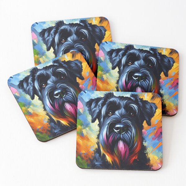 Item preview, Giant Schnauzer Dog Acrylic Print designed and sold by Puppy Puzzles Plus.