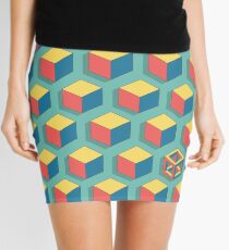 Isometric Cube Mini Skirt