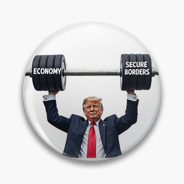 Item preview, Trump holding dumbell designed and sold by humroid.
