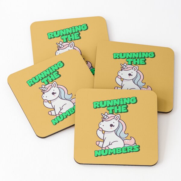 Item preview, Running the Numbers - Abby Incredible art for the unicorn lover in your life, great gift for daughters, girlfriends, wives and more designed and sold by 3DAF.