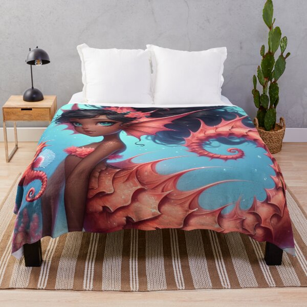 Item preview, Seahorse Mermaid designed and sold by BreezyDawnDesigns.