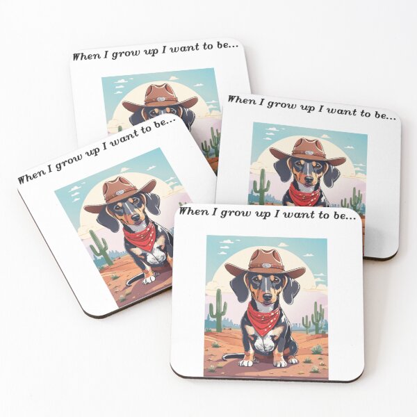 Item preview, When I grow up: Cowboy Dachshund designed and sold by KynsaPerow.