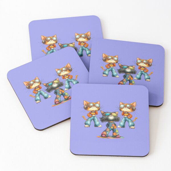 Item preview, Disco Cats Dance Party! designed and sold by TheSillySartor.