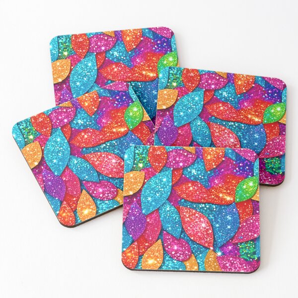 Item preview, Sparkling Glitter Leaf Pattern designed and sold by Health And Fitness Posts e-Store.