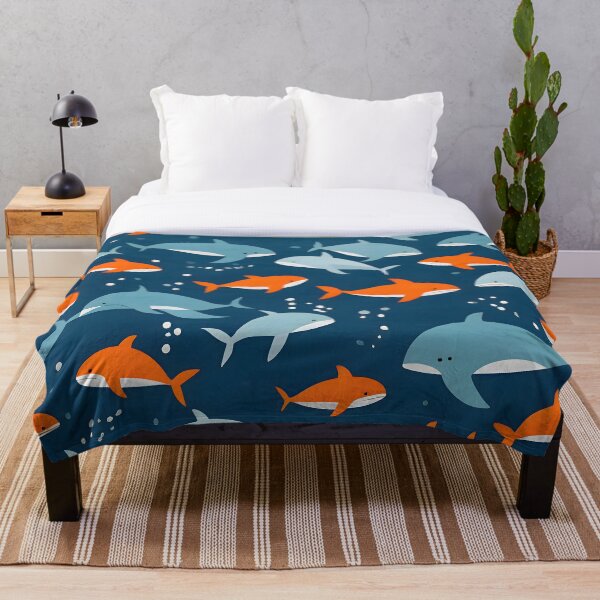 Aperçu de l'œuvre Motif de requin aquatique créée et vendue par KaviPatterns.