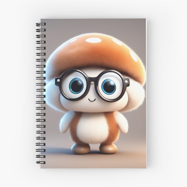 Item preview, Cute Mushroom Kid Wearing Glasses Cartoon Vector Icon Illustration designed and sold by hjian8219.