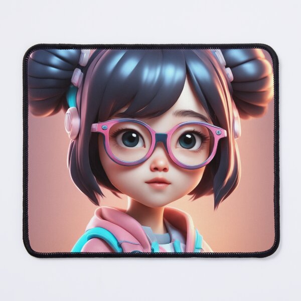 Item preview, Cute girl Kid Wearing Glasses Cartoon Vector Icon Illustration designed and sold by hjian8219.