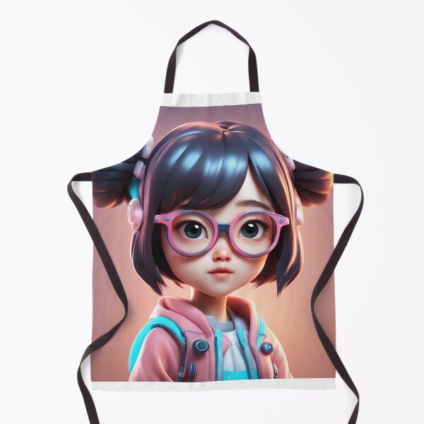 Item preview, Cute girl Kid Wearing Glasses Cartoon Vector Icon Illustration designed and sold by hjian8219.