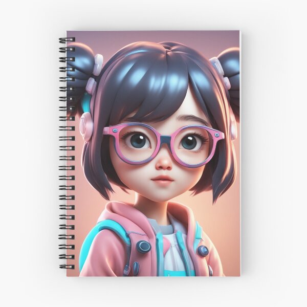 Item preview, Cute girl Kid Wearing Glasses Cartoon Vector Icon Illustration designed and sold by hjian8219.
