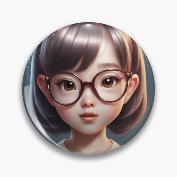 Item preview, Cute girl Kid Wearing Glasses Cartoon Vector Icon Illustration designed and sold by hjian8219.