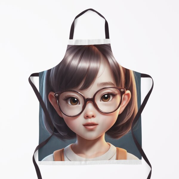 Item preview, Cute girl Kid Wearing Glasses Cartoon Vector Icon Illustration designed and sold by hjian8219.