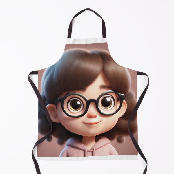 Item preview, Cute girl Kid Wearing Glasses Cartoon Vector Icon Illustration designed and sold by hjian8219.