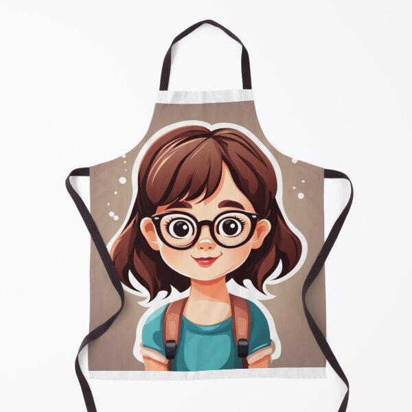 Item preview, Cute girl Kid Wearing Glasses Cartoon Vector Icon Illustration designed and sold by hjian8219.