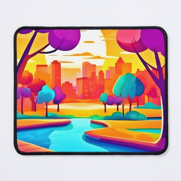 Item preview, Vibrant Sunset City Park designed and sold by Health And Fitness Posts e-Store.
