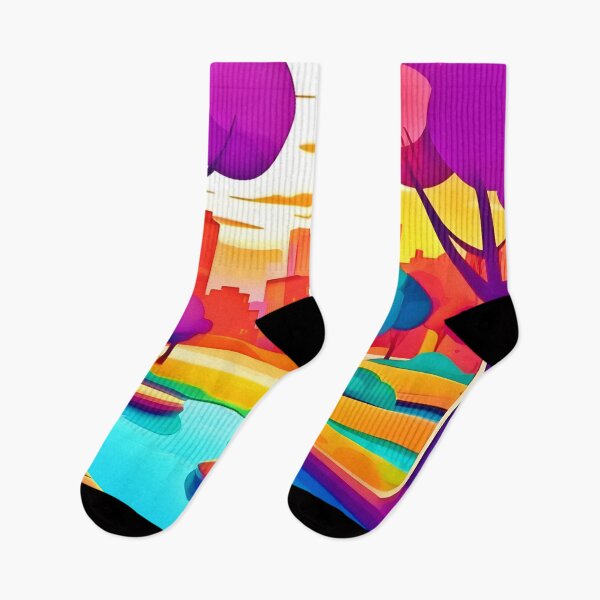 Item preview, Vibrant Sunset City Park designed and sold by Health And Fitness Posts e-Store.