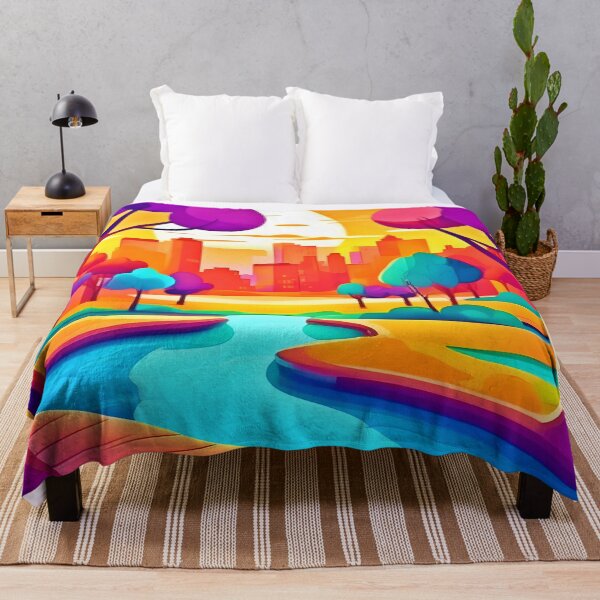 Item preview, Vibrant Sunset City Park designed and sold by Health And Fitness Posts e-Store.