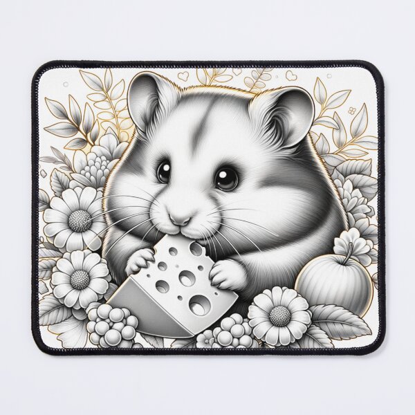 Item preview, Hamster Eating Cheese designed and sold by kimzie7124.