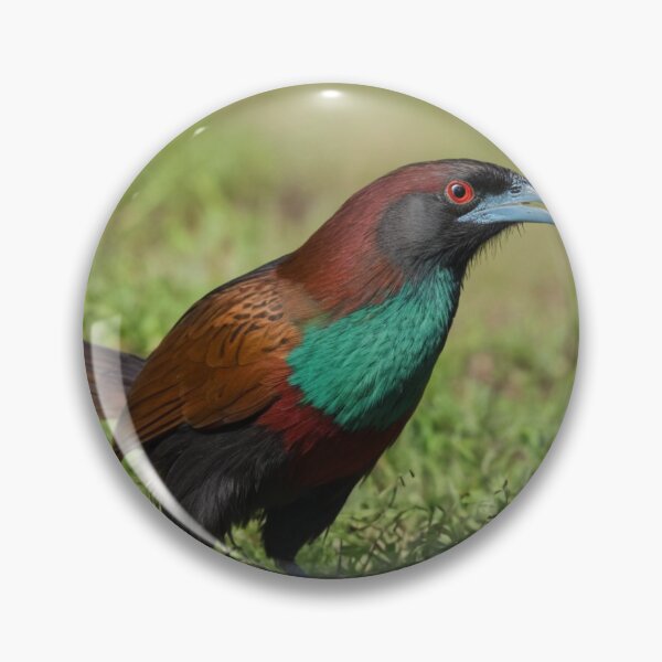 Item preview, Multi Colored Green Billed Coucal designed and sold by laguitan10.