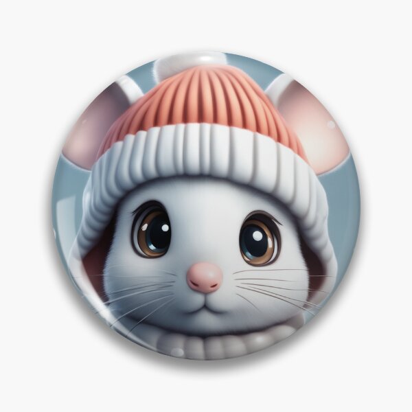 Item preview, Cute Mouse Wearing Beanie Hat Winter Cartoon Vector Icon Illustration designed and sold by hjian8219.