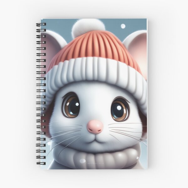 Item preview, Cute Mouse Wearing Beanie Hat Winter Cartoon Vector Icon Illustration designed and sold by hjian8219.
