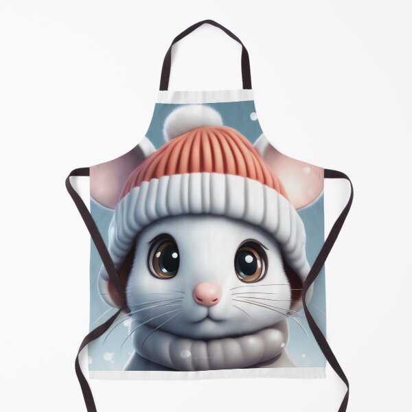 Item preview, Cute Mouse Wearing Beanie Hat Winter Cartoon Vector Icon Illustration designed and sold by hjian8219.