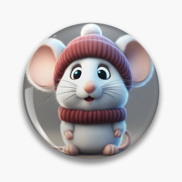 Item preview, Cute Mouse Wearing Beanie Hat Winter Cartoon Vector Icon Illustration designed and sold by hjian8219.