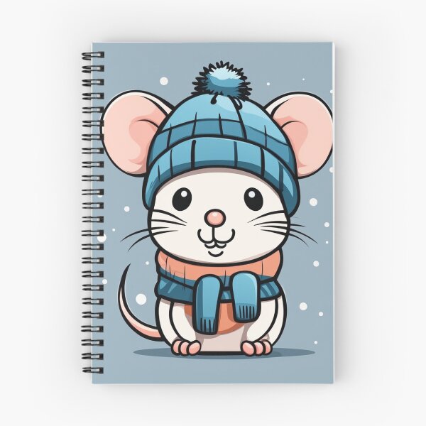Item preview, Cute Mouse Wearing Beanie Hat Winter Cartoon Vector Icon Illustration designed and sold by hjian8219.