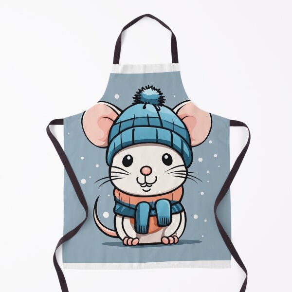 Item preview, Cute Mouse Wearing Beanie Hat Winter Cartoon Vector Icon Illustration designed and sold by hjian8219.