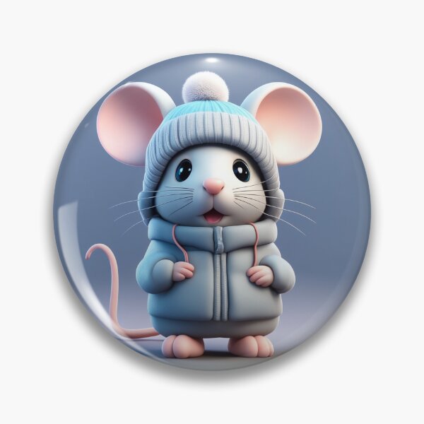 Item preview, Cute Mouse Wearing Beanie Hat Winter Cartoon Vector Icon Illustration designed and sold by hjian8219.