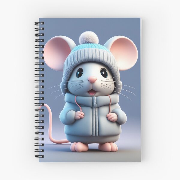 Item preview, Cute Mouse Wearing Beanie Hat Winter Cartoon Vector Icon Illustration designed and sold by hjian8219.