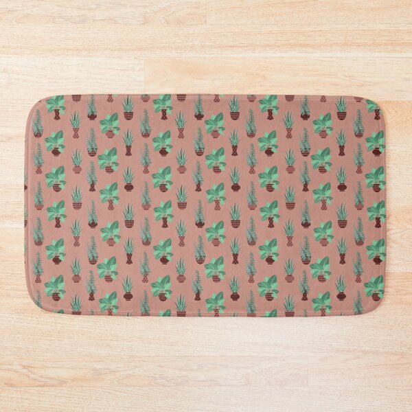 Item preview, Coral House Plant Repeat Pattern designed and sold by Mercurial Whims by Jen.