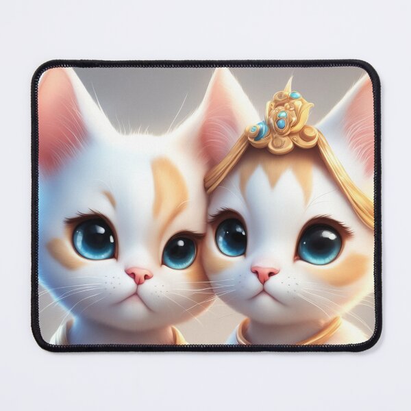 Item preview, Cute Cat Couple Playing Cartoon Vector Icon Illustration designed and sold by hjian8219.