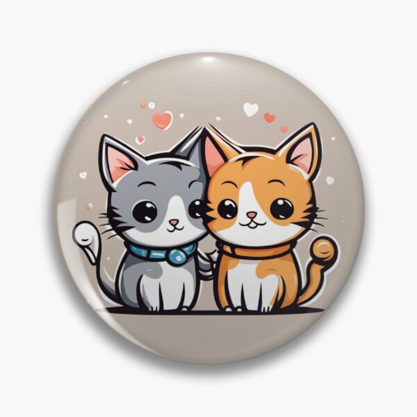 Item preview, Cute Cat Couple Playing Cartoon Vector Icon Illustration designed and sold by hjian8219.