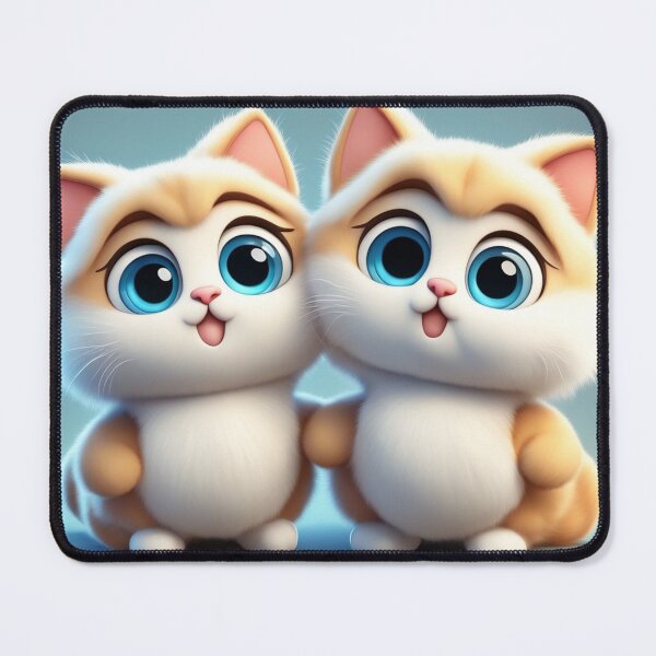 Item preview, Cute Cat Couple Playing Cartoon Vector Icon Illustration designed and sold by hjian8219.